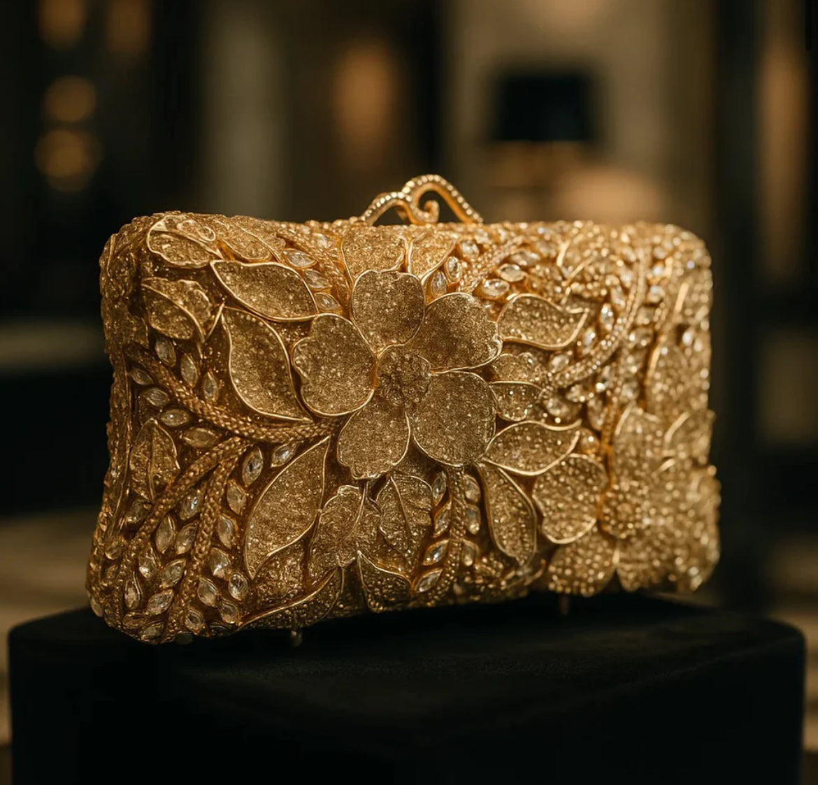Tangled Golden Clutch