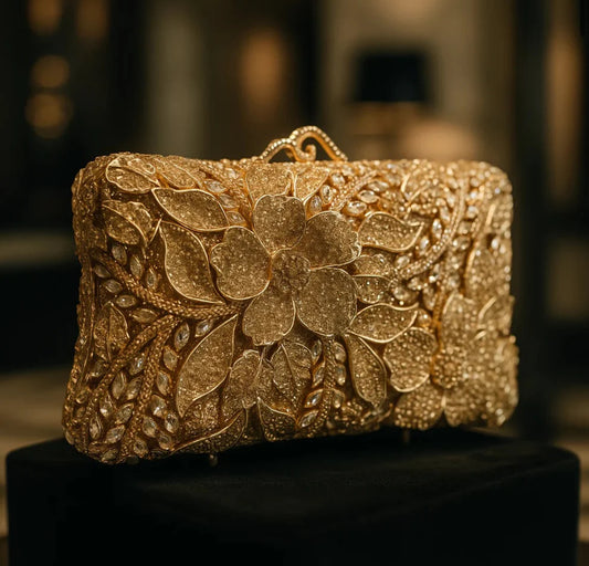Tangled Golden Clutch